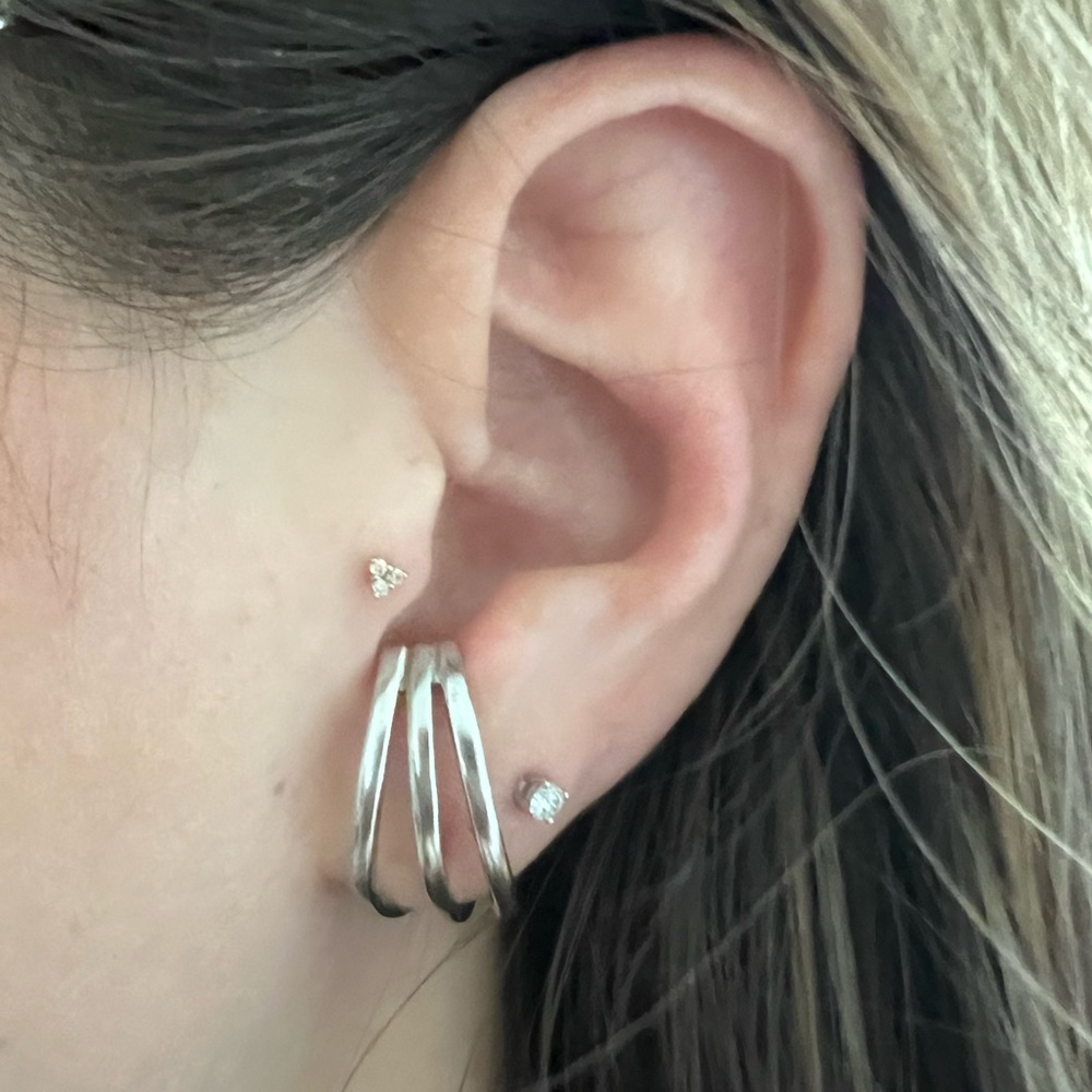 Unique sterling silver earrings